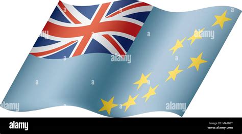 Tuvalu Flag Vector Illustration Stock Vector Image Art Alamy