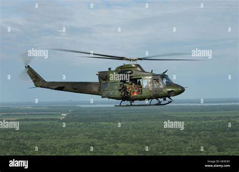 A Canadian CH-146 Griffon, 430th Helicopter Squadron, Garrison Valcartier, Quebec City, Quebec ...