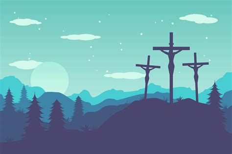 Mount Calvary Landscape Vectors 194325 Vector Art At Vecteezy