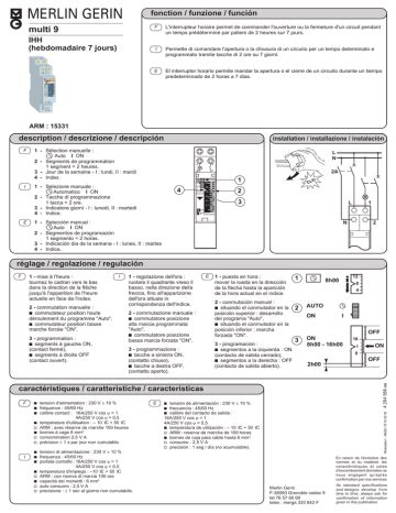 MERLIN GERIN Multi 9 Manualzz