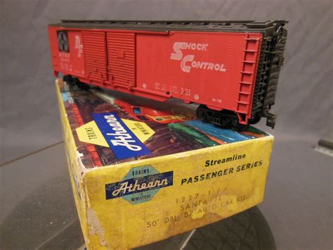 Ho Scale Athearn Santa Fe Double Door 50 Box Car Boxed Ebay