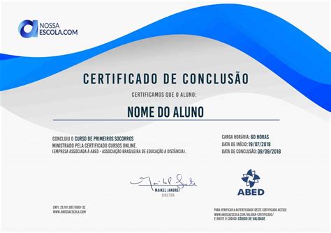 Curso de Primeiros Socorros Gratuito Certificado Válido 2022