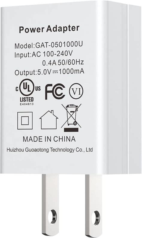 Amazon Ul Certified Usb Wall Charger Power Supply V A Ma