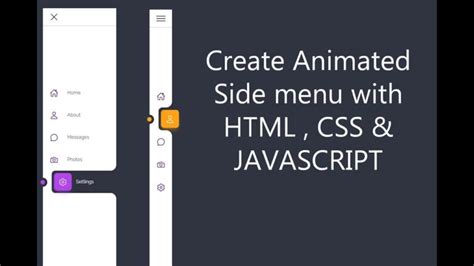 Animated Sidebar Menu With Html Css JSWEBAPP