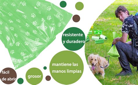 750 Piezas Verde Bolsas Para Desechos De Mascotas Bolsas Para Perro