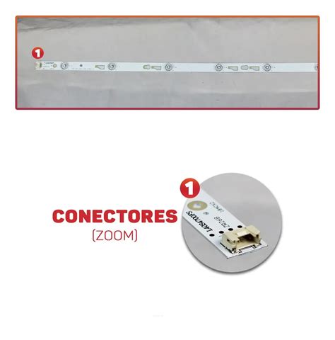 Barra De LED TCL 40 L40S4700FS 40F3800 Kit C 3 Barras 8 Led S 3V