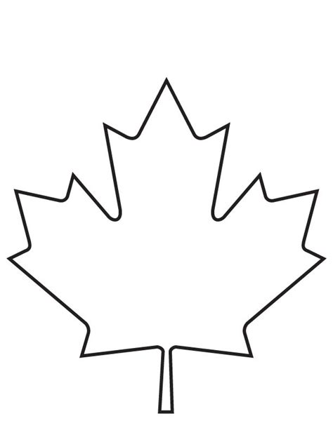 Big Maple Leaf Coloring Page Coloring Pages | The Best Porn Website