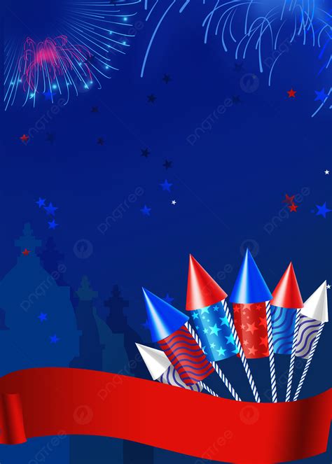 American Independence Day Fireworks Background, Independence Day Of The ...