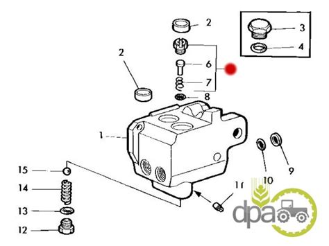 Supapa Pompa Frana John Deere AL67574 AL69179 AL70242 AL23836 7171