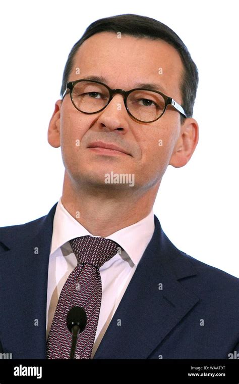 Warsaw Poland 22 01 2019 Press Conference Pictured Prime Minister