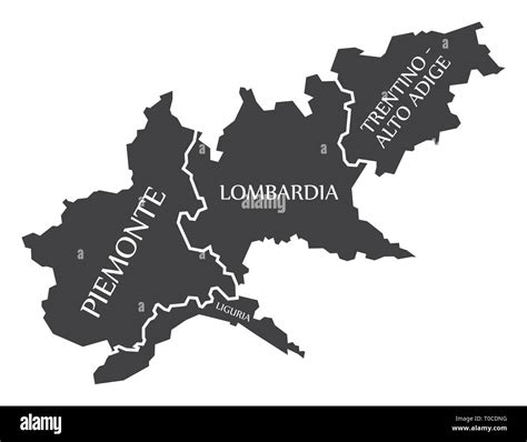 Map Of Liguria Stock Vector Images Alamy