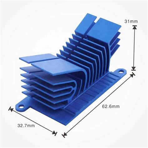 Industrial Aluminium Extrusion Electronic Blue Anodized Aluminum