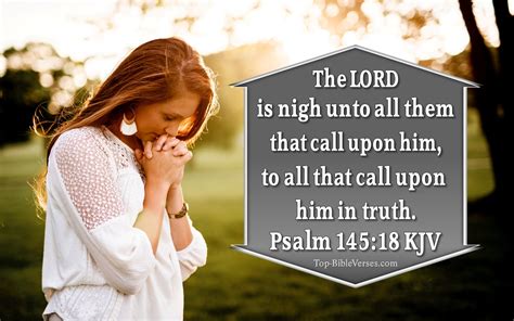 Psalm 145 18 Kjv Inspirational Bible Verse Images Bible Quotes