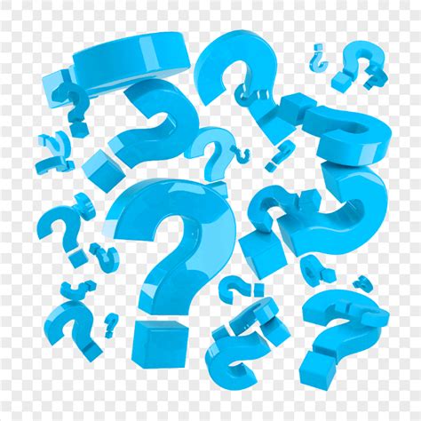 Hd 3d Blue Question Marks Icons Pattern Png Citypng