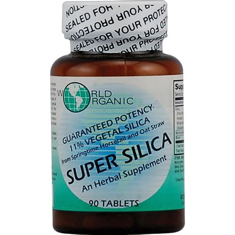 World Organics - Super Silica High Potency Herbal Supplement - 90 ...