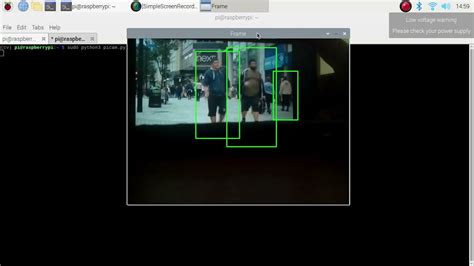 Raspberry Pi 4 Camera Module Opencv Pedestrian Detection Using Opencv Python Youtube