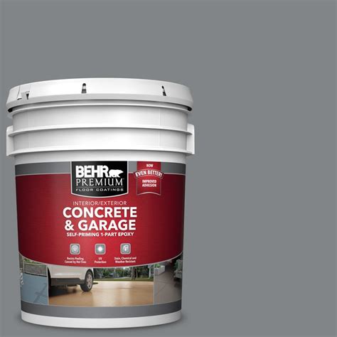 BEHR PREMIUM 5 Gal PFC 63 Slate Gray 1 Part Epoxy Satin Interior