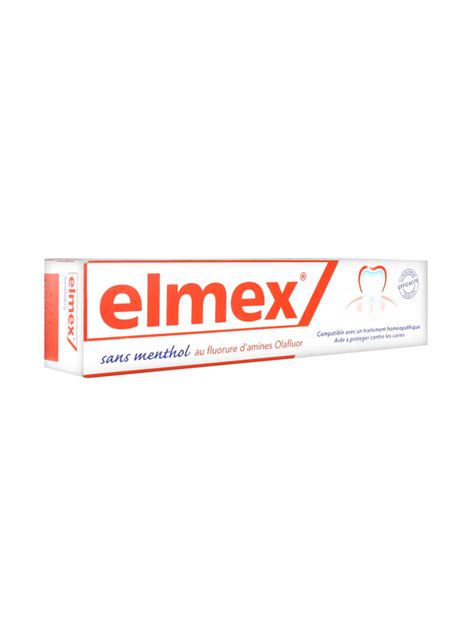 Elmex Compatible Hom Opathie Sans Menthol Ml Prix Bas Ici