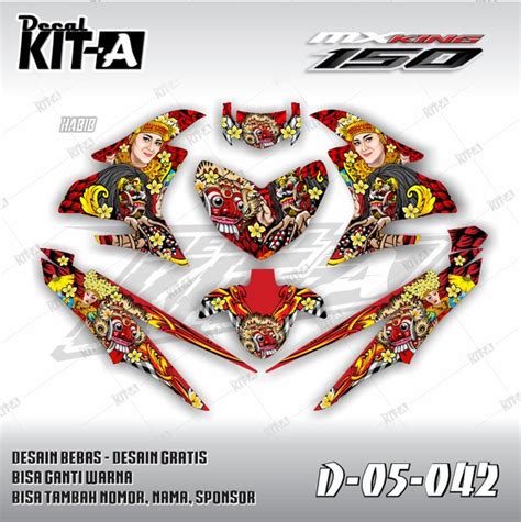 Jual Decal Stiker New Jupiter Mx King Dekal Variasi Sticker Striping