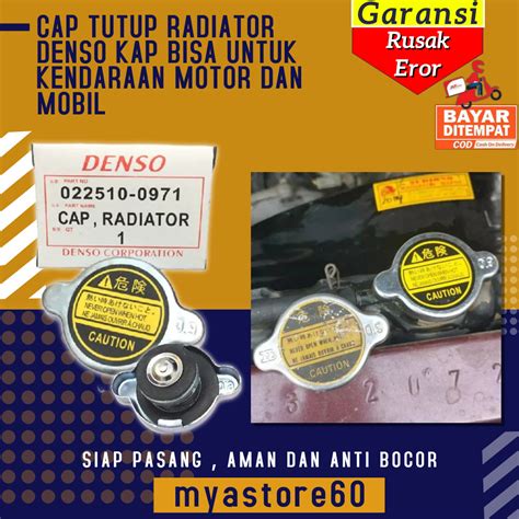 Cap Tutup Radiator Denso Untuk Kendaraan Mobil Dan Motor Kap Tutup