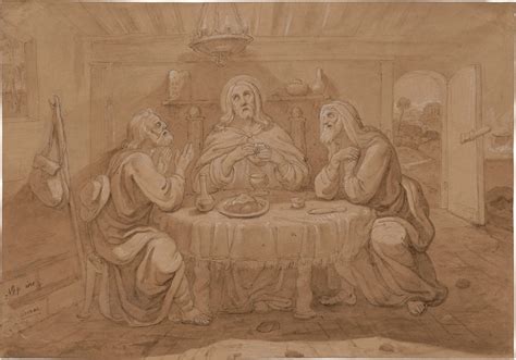 Franz Johann Heinrich Nadorp Christus Und Die Jünger In Emmaus Mutualart