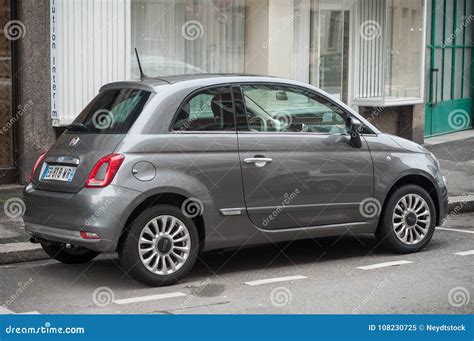 Grey Fiat 500 Parked In The Street Editorial Image Image Of