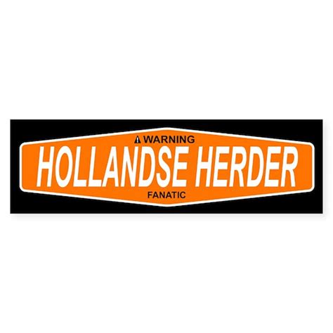 Hollandse Herder Sticker Bumper Hollandse Herder Bumper Sticker By Standard Decal Cafepress