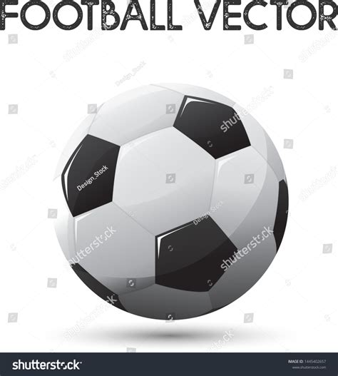 Football Vector On White Background Soccer Stock Vector (Royalty Free ...