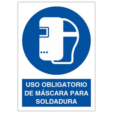 Uso Obligatorio De Máscara Para Soldadura Ebersign