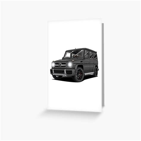 Mercedes Benz G63 AMG Illustration Greeting Card For Sale By