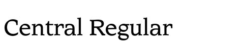 central regular font webfont desktop myfonts