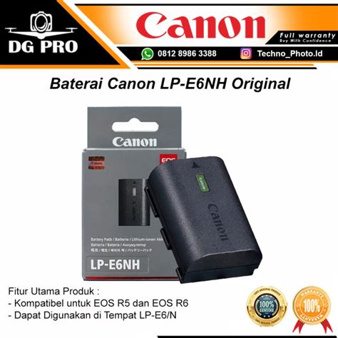 Jual Baterai Canon Lp E Nh Battery Pack Original For Eos R Lp E Nh