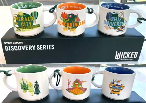 discovery series wicked ornament emerald city starbucks mugs