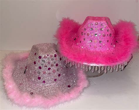 Rhinestone And Glitter Cowboy Hat Fully Custom Tiktok Cowgirl Etsy