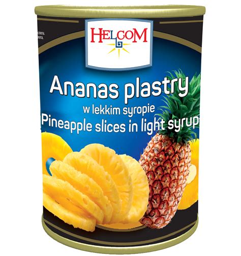 ANANAS PLASTRY W Syropie 3 1 KG Abcgastro Pl