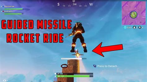 GUIDED MISSILE ROCKET RIDE IN FORTNITE BATTLE ROYALE YouTube