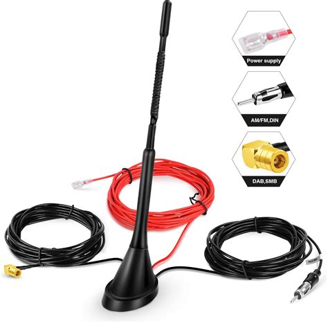 Dab Antenne Autoantenne Smb Adapter Amazon De Elektronik