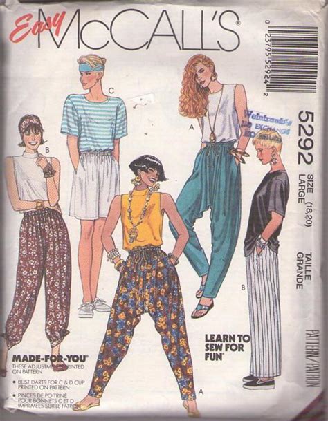 Momspatterns Vintage Sewing Patterns Mccalls 5292 Vintage 90s Sewing Pattern Stop