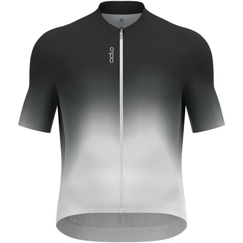 Odlo Zeroweight Chill Tec Print Short Sleeve Cycling Jersey Men Black