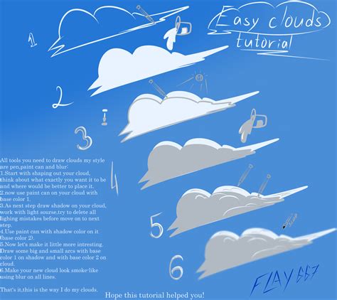 Cartoon clouds tutorial by WingedWilly on DeviantArt