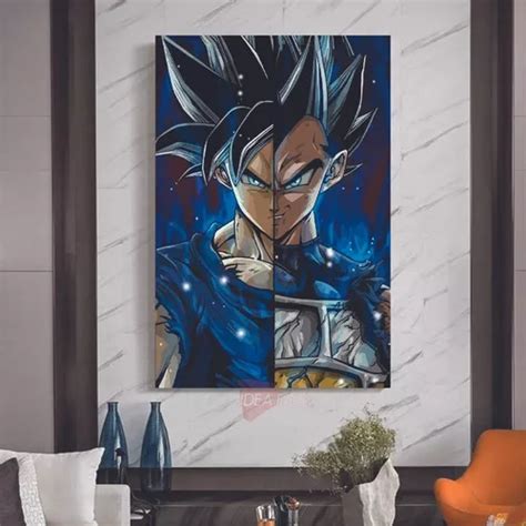 Cuadro Vegeta Goku Art Stico Canvas Grueso Cgk X