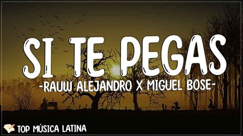 Rauw Alejandro X Miguel Bose SI TE PEGAS Letra Lyrics YouTube