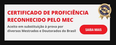 Como comprovar proficiência em inglês para mestrado