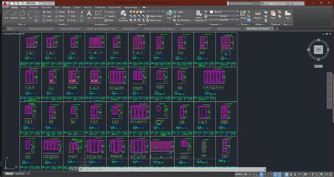 denah  gambar cad arsitek detail pintudetail kusen pintu