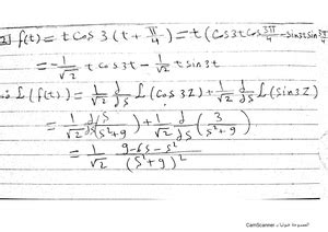 Inverse Laplace Mathematics 4 Studocu