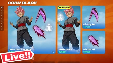 Goku Black Fortnite Item Shop Live Today Fortnite Chapter Youtube