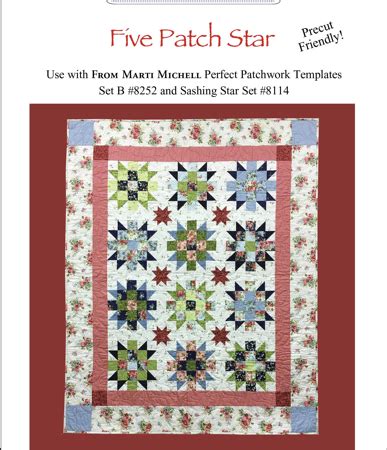 Patroon Five Patch Star Van Marti Michell De Quilterie