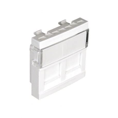 MODULO DUPLO P CONETORES RJ45 2 MOD BRANCO 45971SBR