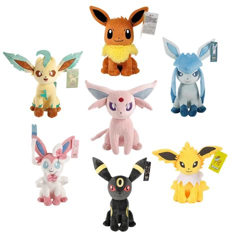 Pok Mon Eeveelution Brinquedo De Pel Cia Para Crian As Brinquedos