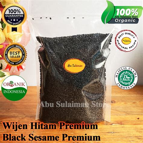 Jual Wijen Hitam Black Sesame Gram Biji Wijen Hitam Organik Halal